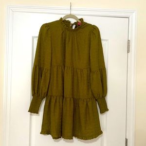 Betsey Johnson Olive Green Dress sz S